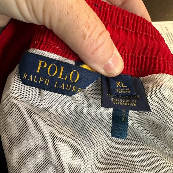 Polo Ralph Lauren Sports Swim Trunks Size XL Board Shorts Royal Blue logo - Picture 9 of 11
